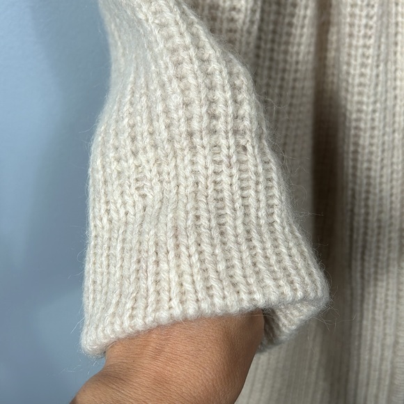 Vintage cream wool long duster cape One size - Picture 10 of 14